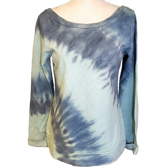 Andrea Jovine Tops - Tie-dye wide-neck sweater